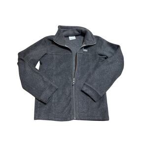COLUMBIA Boys zip up Hoodie/Sweatshirt/Fleece, size 10-12; Dark Gray